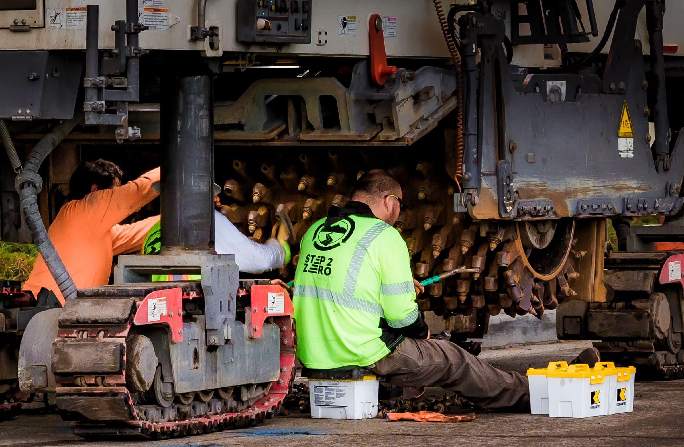 Field service technicians coordinating work