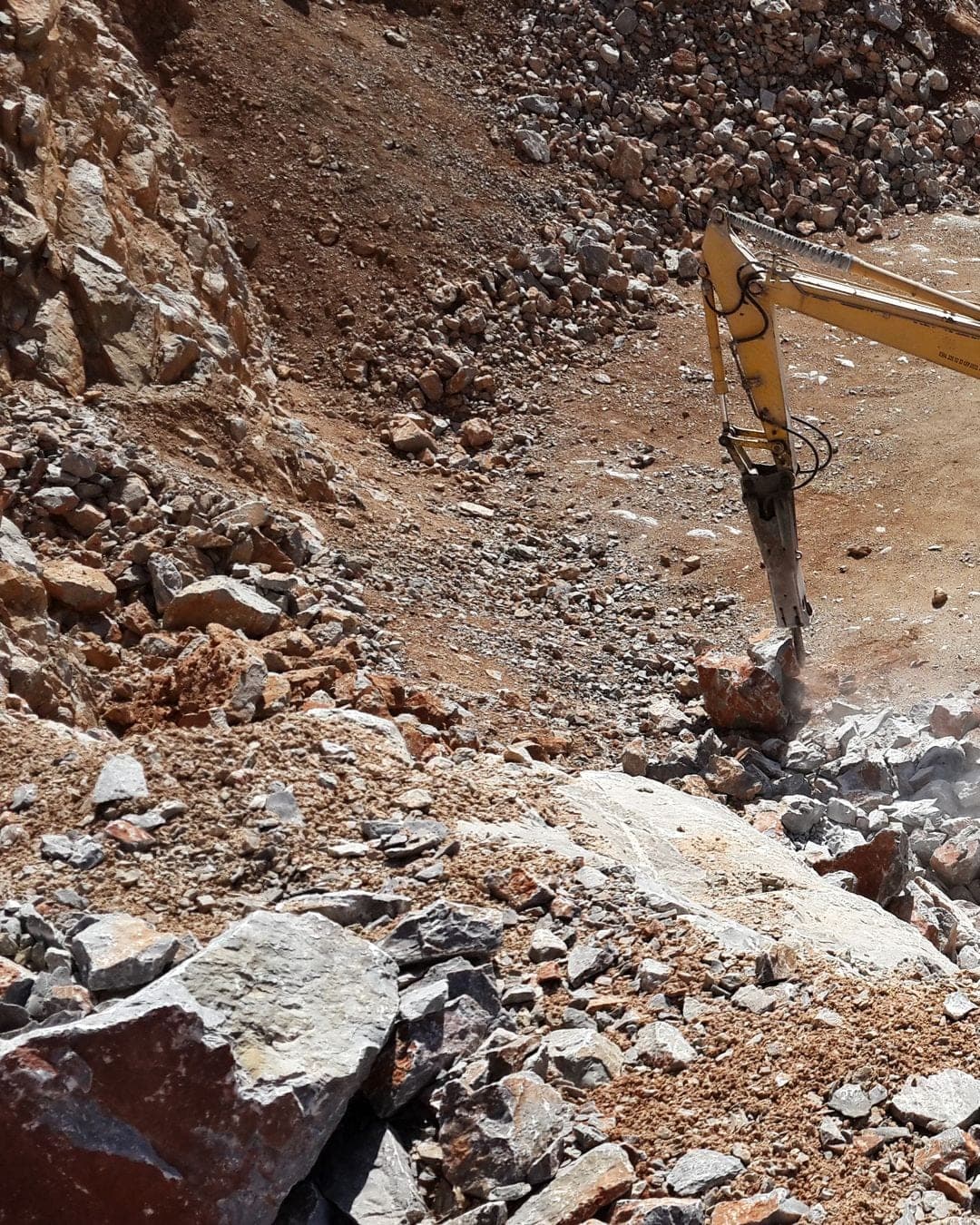 Hydraulic breakers in industrial use